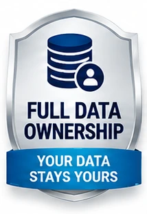 Full data ownership — your data stays yours