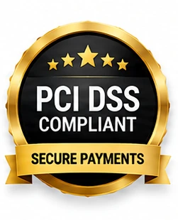 PCI DSS compliant — secure payments