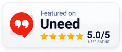 Featured on Uneed — 5.0 out of 5 user rating